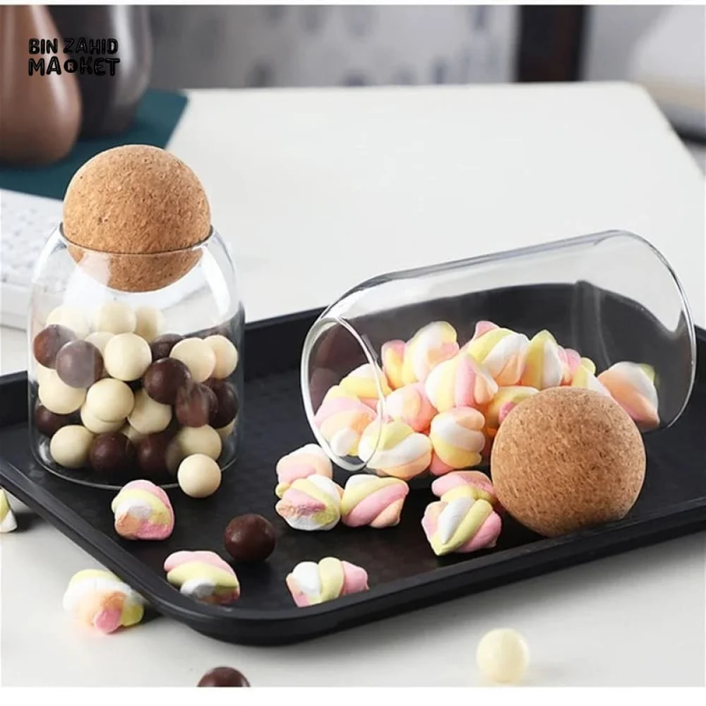 BALL CORK GLASS JARS - Image 5