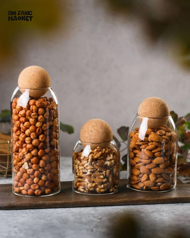 BALL CORK GLASS JARS - Image 6