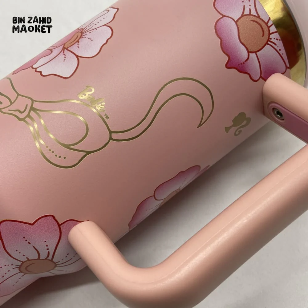 BARBIE THERMAL COFFEE MUG WITH STRAW – 40OZ VACUUM INSULATED STAINLESS STEEL TRAVEL TUMBLER - Image 6