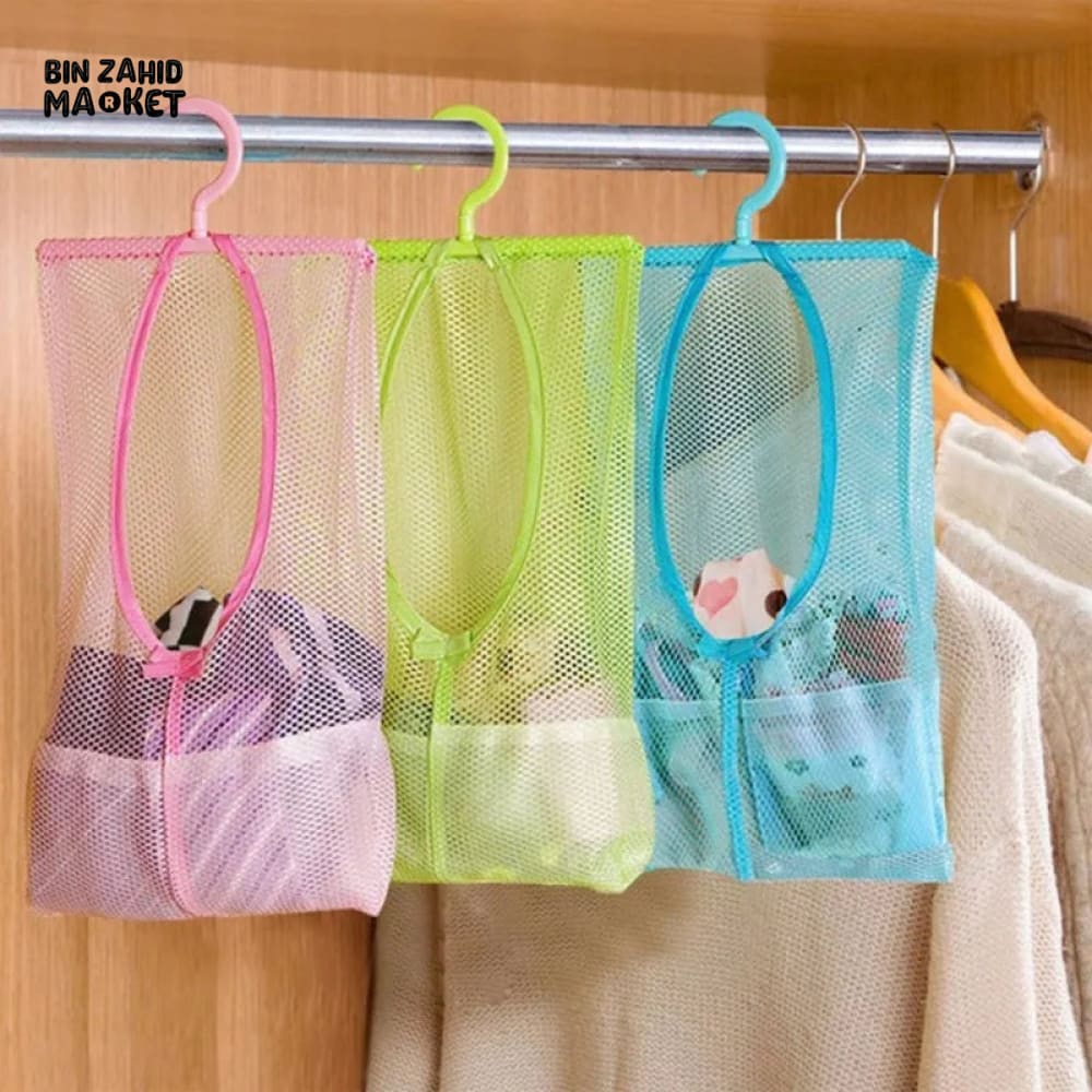 BATHROOM HANGING BREATHABLE MESH BAG - Image 8