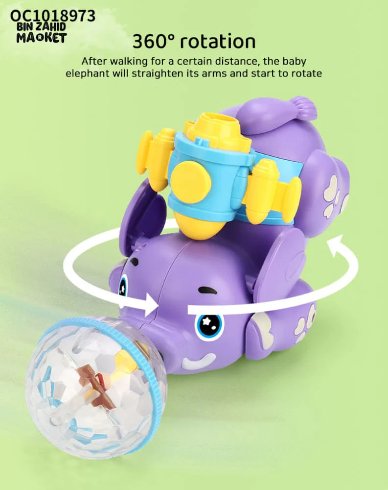BATTERY OPERATED SPRAY TOY WITH LIGHT & SOUND EFFECTS - ELEPHANT - Image 7