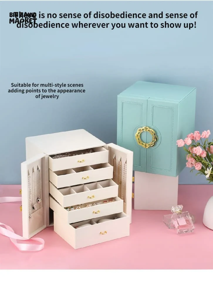 BEAULUX FAUX LEATHER JEWELERY DRAWER ORGANIZER - Image 6
