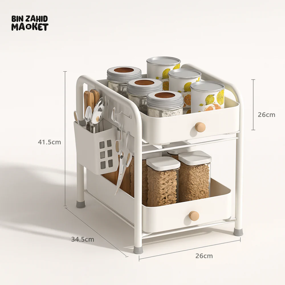BINCA 2-TIER KITCHEN COUNTERTOP ORGANIZER RACK - Image 3