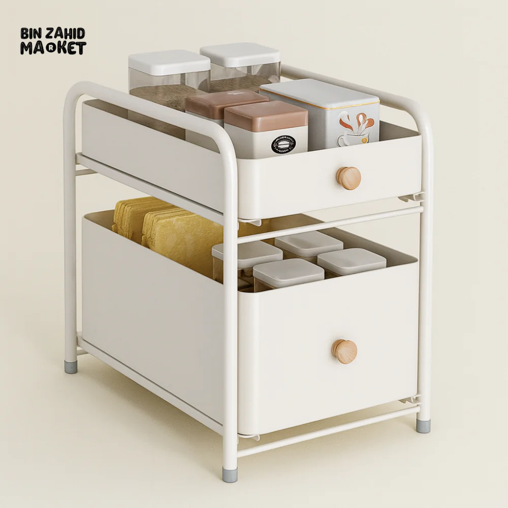 BINCA MODERN COUNTERTOP STORAGE CART - Image 2