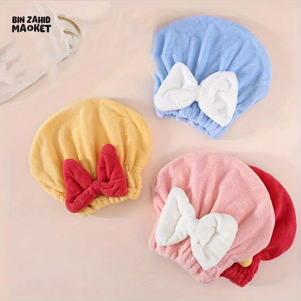 BOW TIE SHOWER TOWEL CAP - Image 8