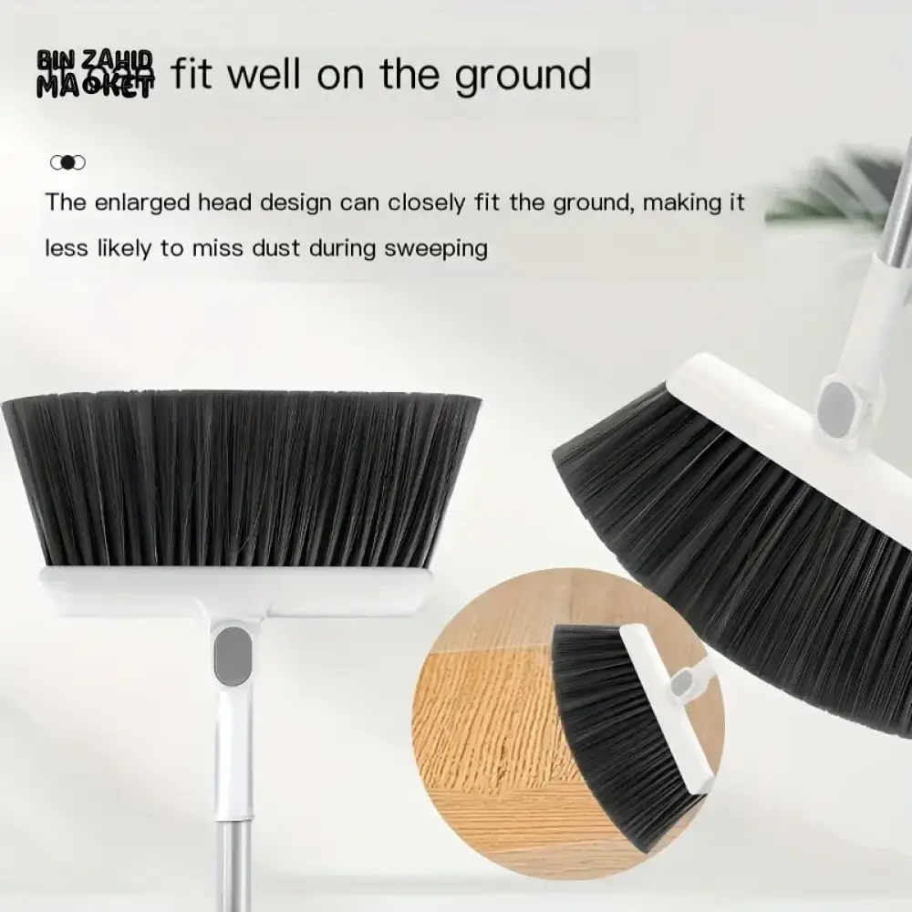 3-IN-1 ROTATING FOLDABLE MAGNETIC BROOM AND DUSTPAN SET – THICK BRISTLES FOR PET HAIR REMOVAL & HOUSE CLEANING - Image 11