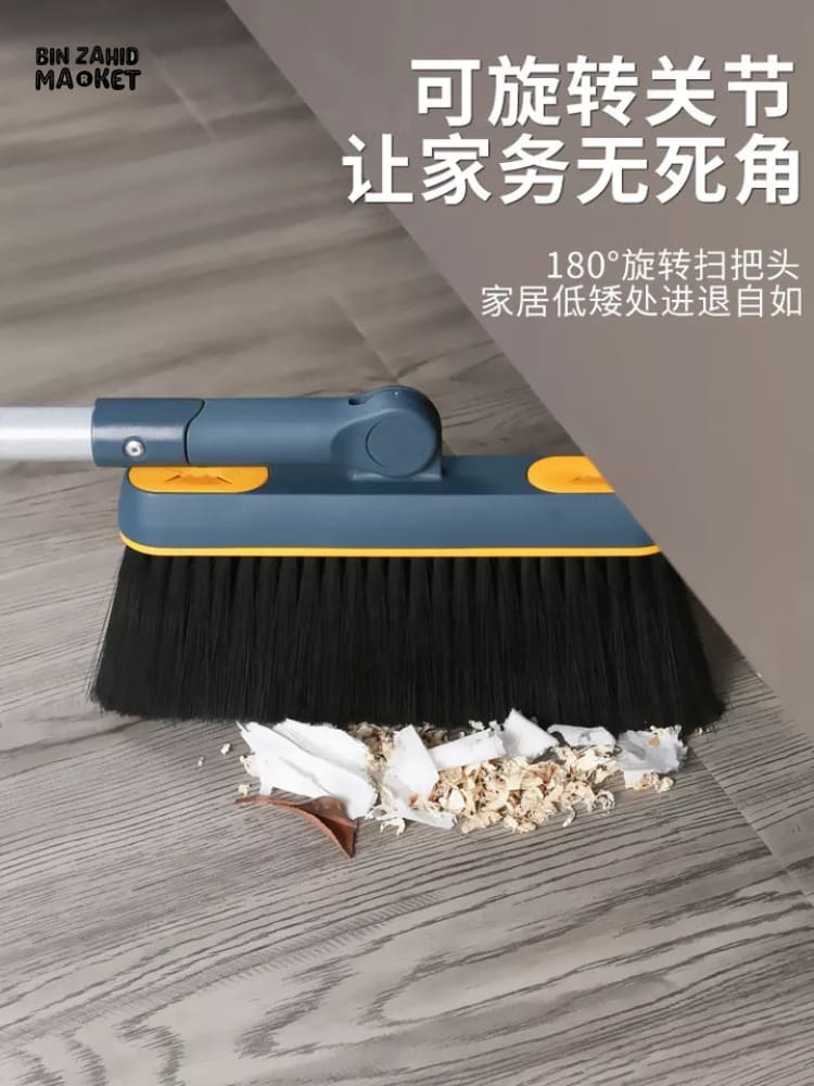 3-IN-1 ROTATING FOLDABLE MAGNETIC BROOM AND DUSTPAN SET – THICK BRISTLES FOR PET HAIR REMOVAL & HOUSE CLEANING - Image 5