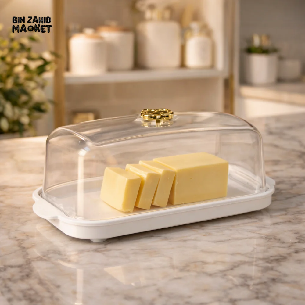 BUTTER DISH WITH CLEAR DOME COVER - Image 2