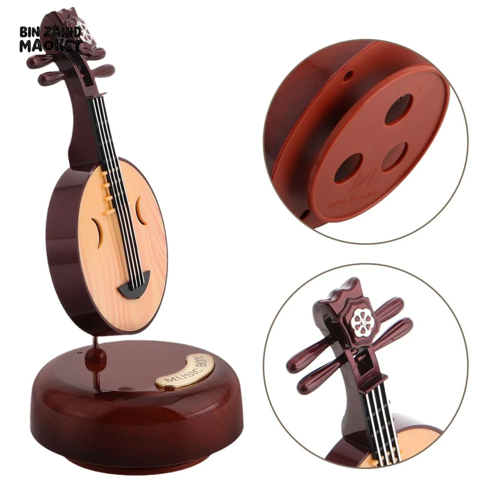 VINTAGE ZHONGRUAN MUSIC BOX – CLASSIC MUSICAL INSTRUMENT HOME DECOR - Image 3