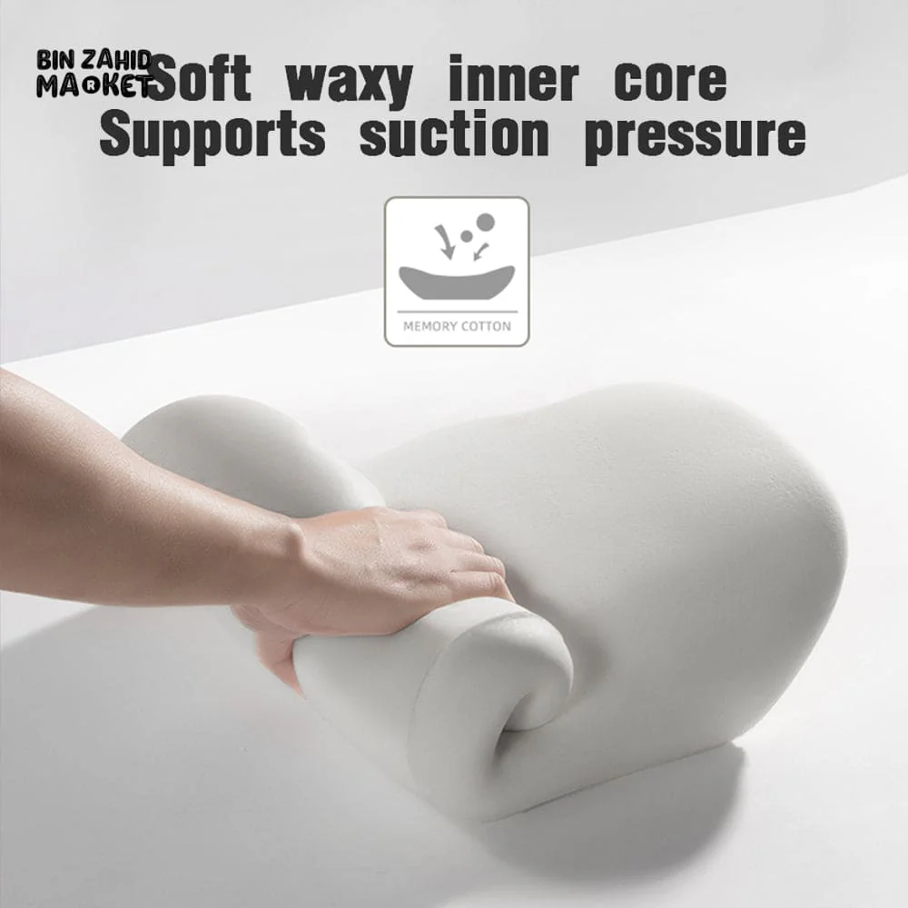 CAR MEMORY FOAM HEADREST & LUMBAR SUPPORT PILLOW 2 PIECES SET – ERGONOMIC NECK & WAIST CUSHION FOR ALL VEHICLES - Image 6