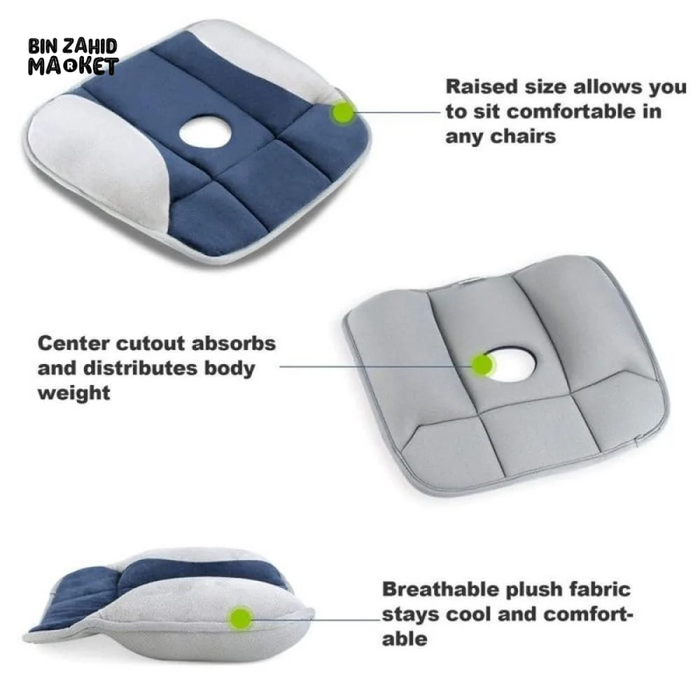 SEAT CUSHION POSTURE SUPPORT AVOIDS PAIN COMFORTABLE CHAIR CUSHION - Image 3
