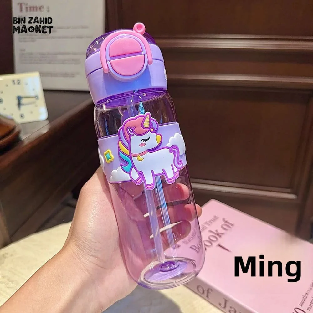 CARTOON CAPYBARA WATER CUP – HIGH AESTHETIC PLASTIC TUMBLER WITH HANDLE DUAL STRAW & LEAKPROOF LID - Image 5