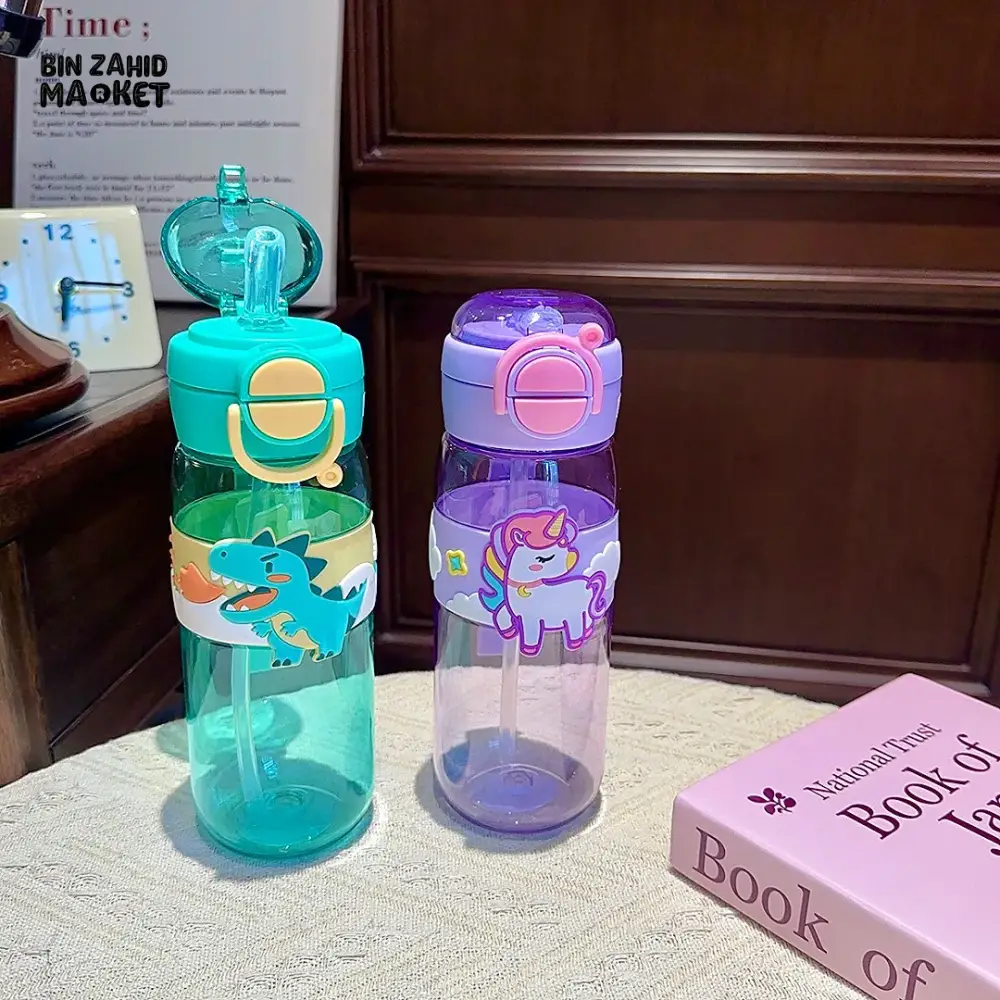 CARTOON CAPYBARA WATER CUP – HIGH AESTHETIC PLASTIC TUMBLER WITH HANDLE DUAL STRAW & LEAKPROOF LID - Image 8