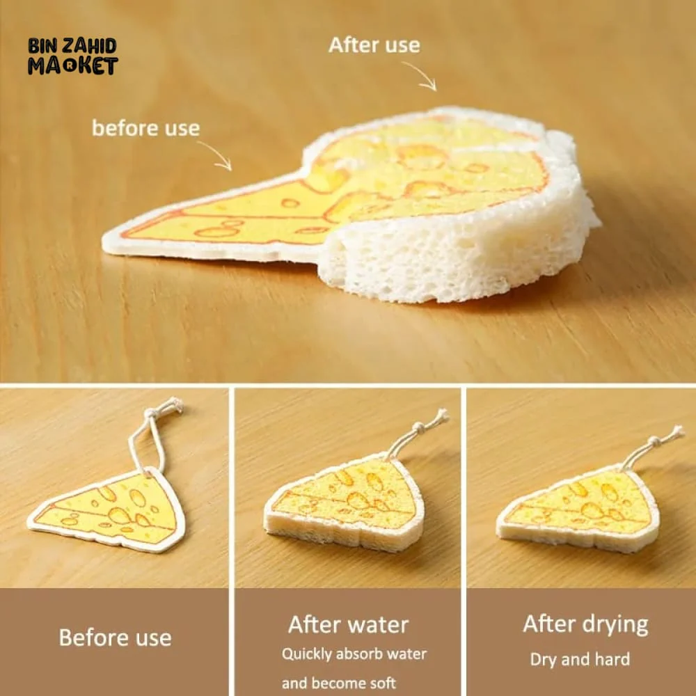 CARTOON WOOD PULP CLEANING SPONGE - Image 6