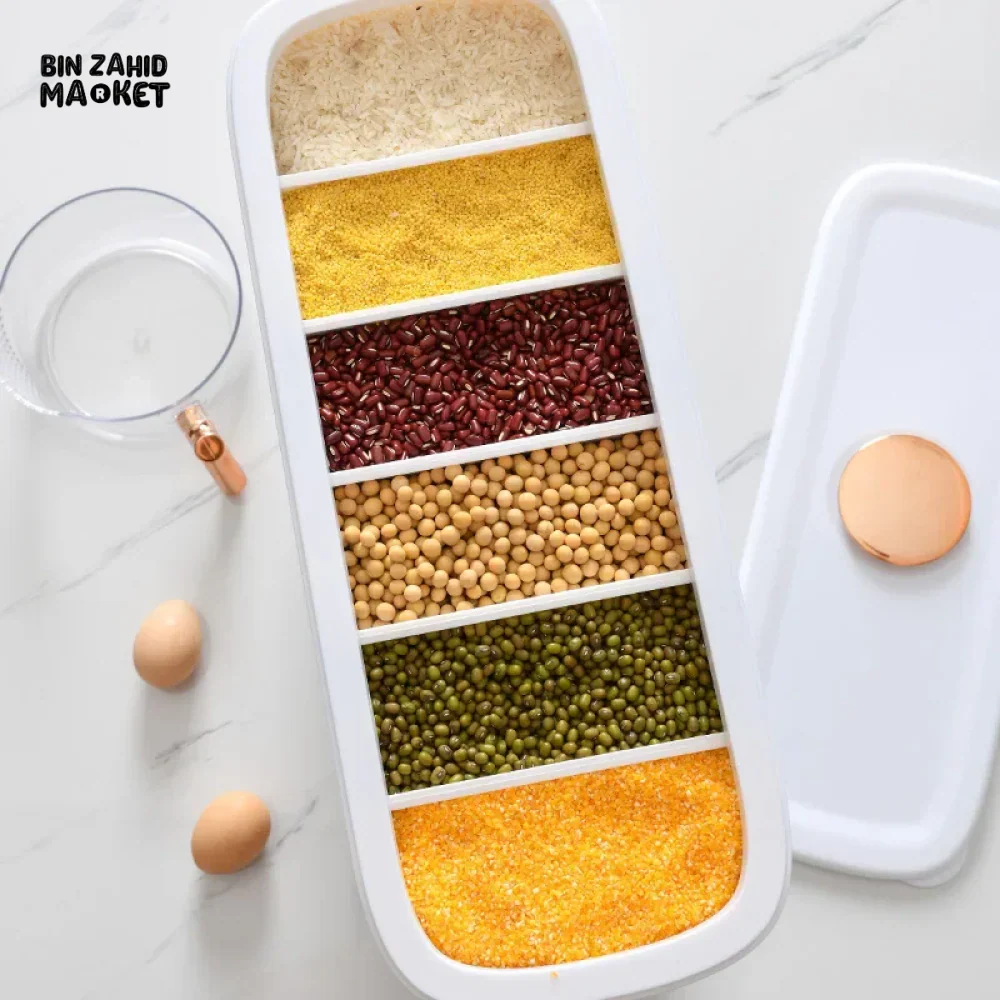 CEREAL DISPENSER  6-GRID STORAGE – EASY TO USE & CLEAN - Image 4
