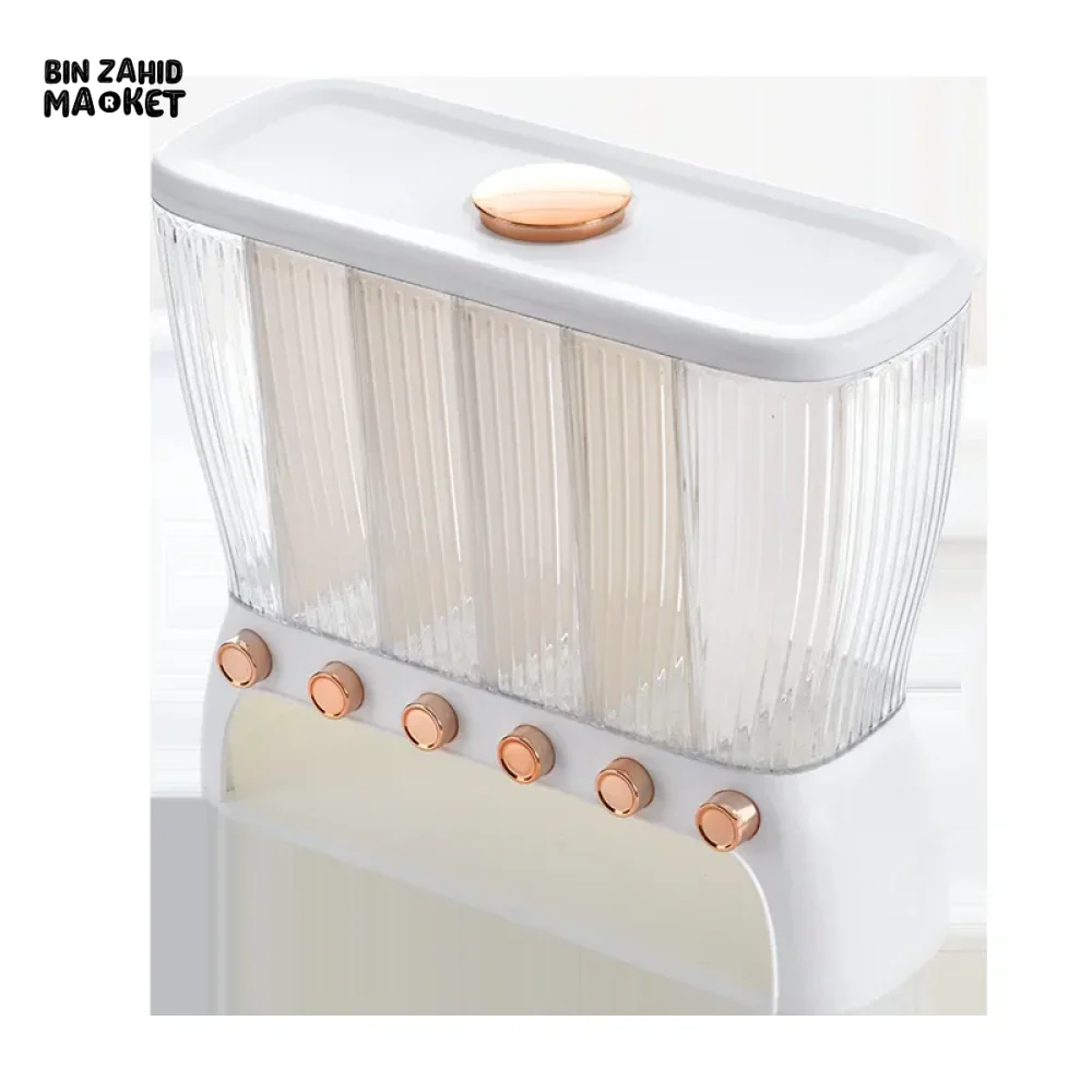CEREAL DISPENSER  6-GRID STORAGE – EASY TO USE & CLEAN - Image 5