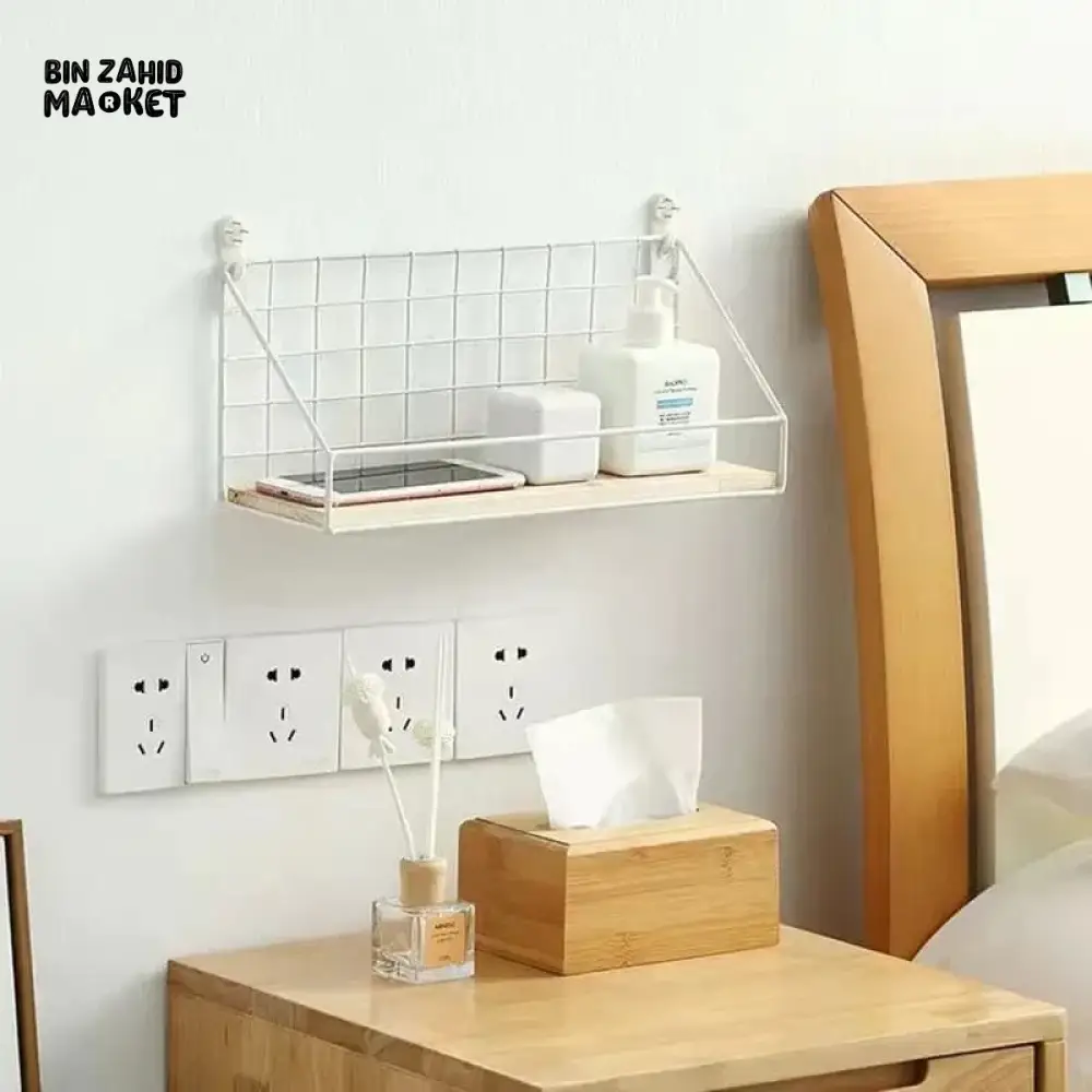 CHECKS AND BOXES WALL SHELF - Image 2