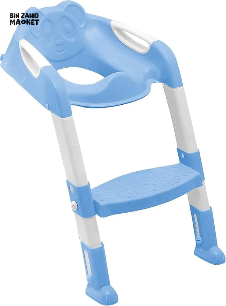 CHILDREN'S TOILET LADDER CHAIR – TODDLER TRAINING SEAT FOR BOYS & GIRLS WITH NON-SLIP STEPS - BLUE - Image 3