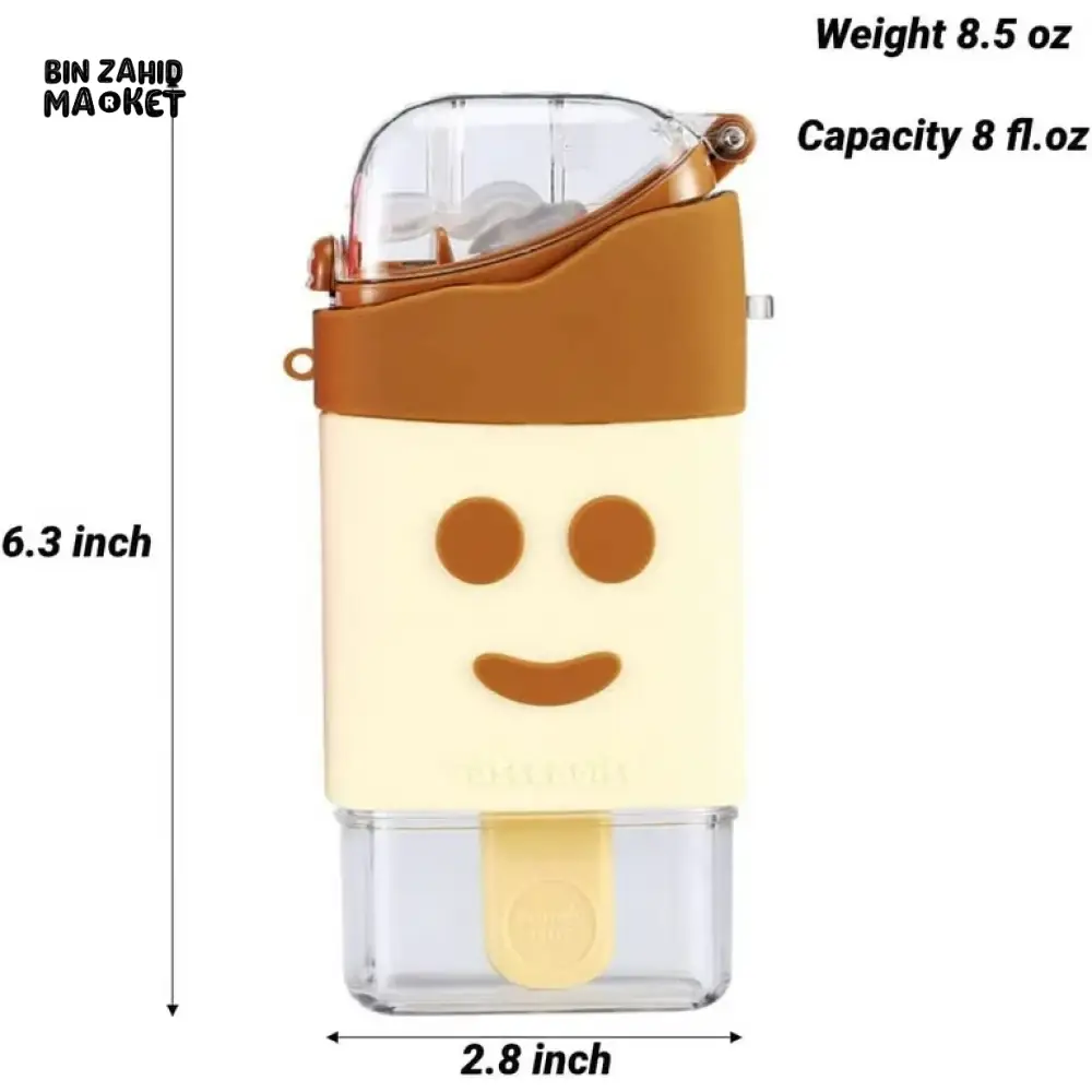 ICE CREAM STYLE WATER BOTTLE - CHOCO VANILLA BLOCK - Image 6