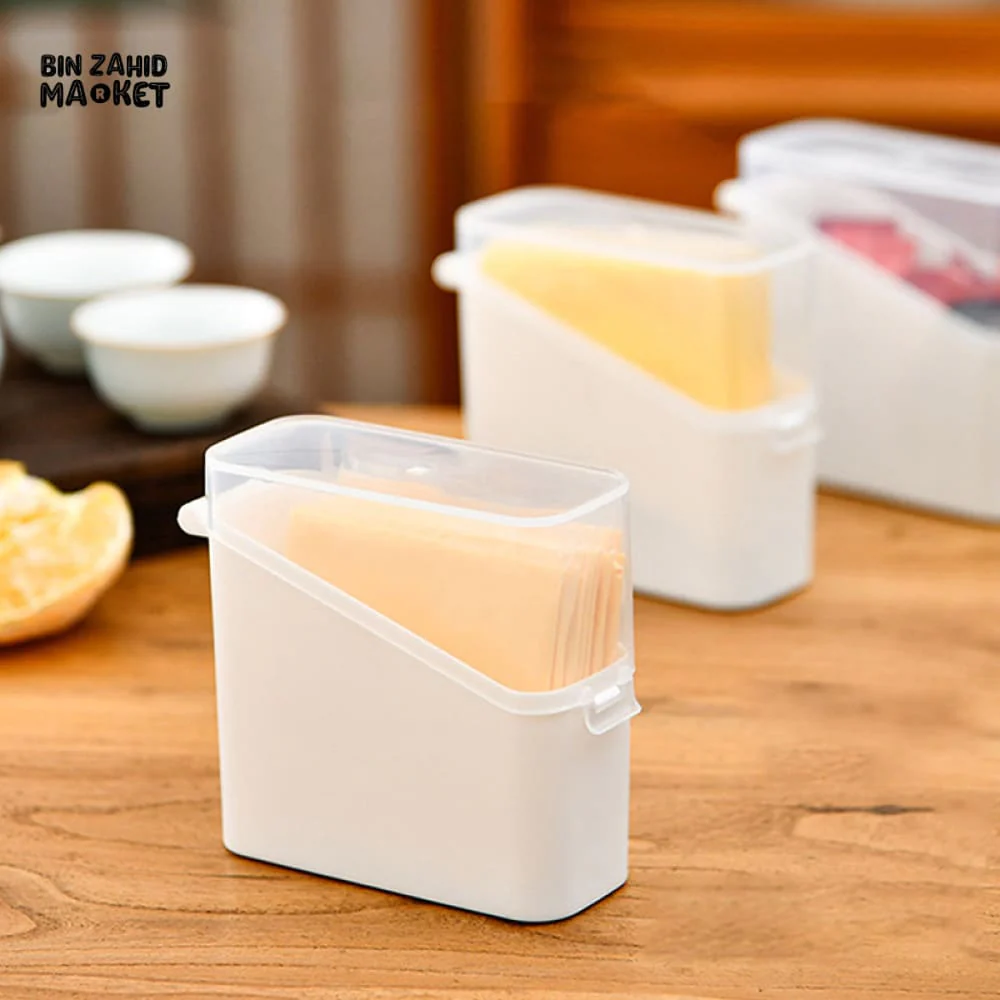 CLEAR PLASTIC FOOD STORAGE CONTAINER – FRIDGE ORGANIZER FOR CHEESE SPICES & COSMETIC SAMPLES - Image 2