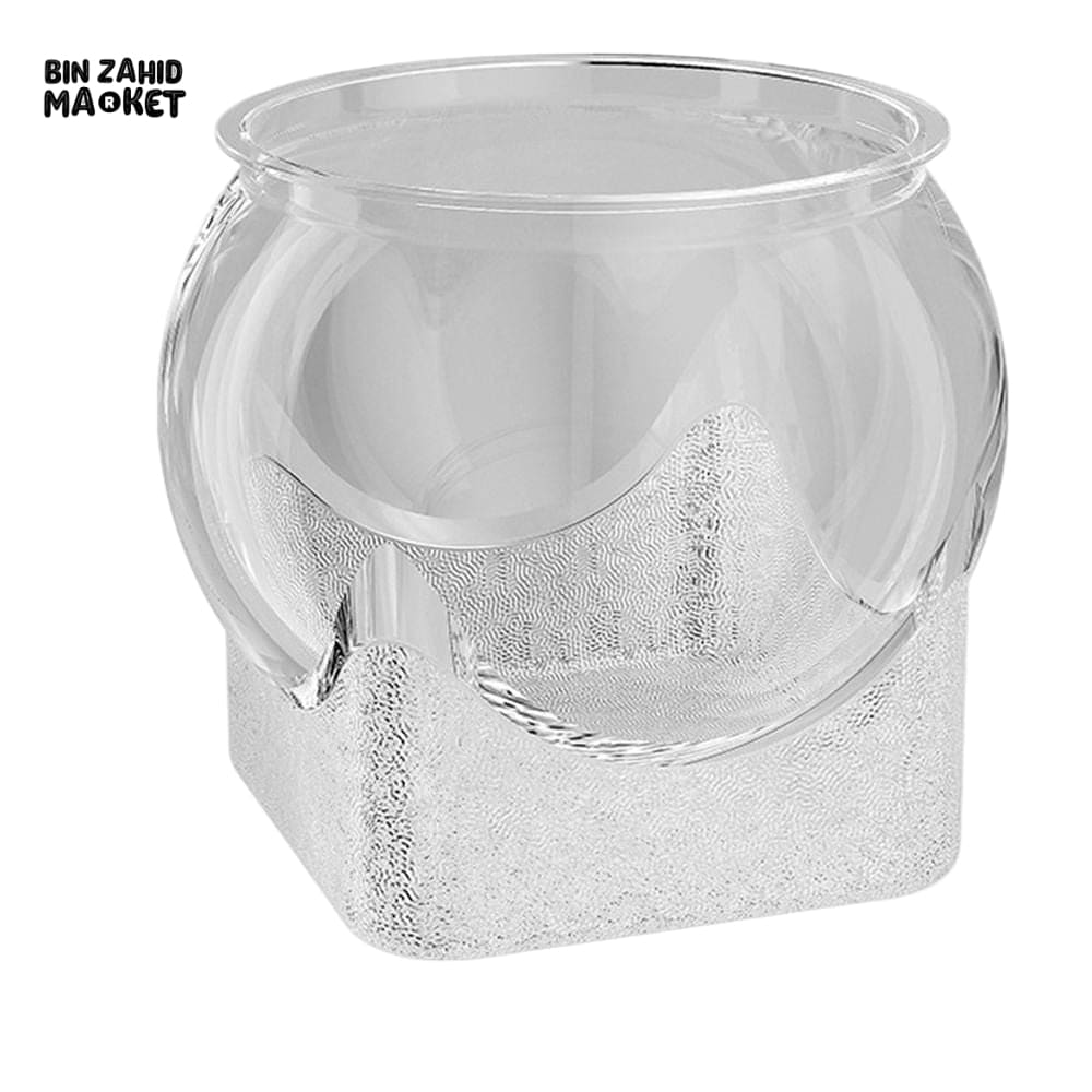 CLEAR TRANSPARENT ROUND AQUARIUM – DESKTOP MICRO-LANDSCAPE ECO FISH TANK DROP-RESISTANT ORNAMENTAL DECOR - Image 9