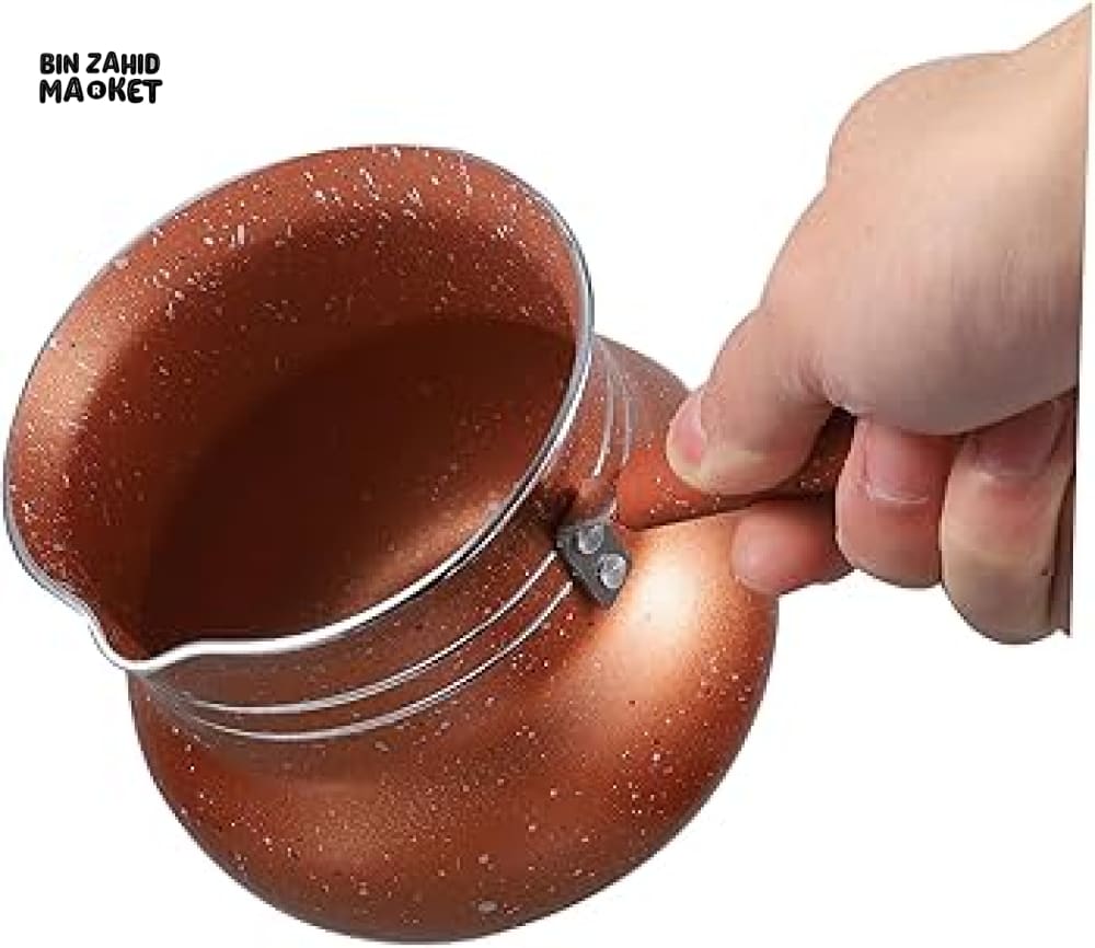 COFFEE POT, BREAKFAST MILK POT, BUTTER WARMER, NON-STICK SMALL COOKING POT - 11CM - Image 7
