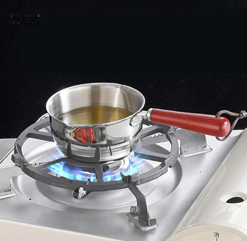 COMPACT STAINLESS STEEL SOUP WARMER – 300ML WITH LONG HANDLE - Image 5