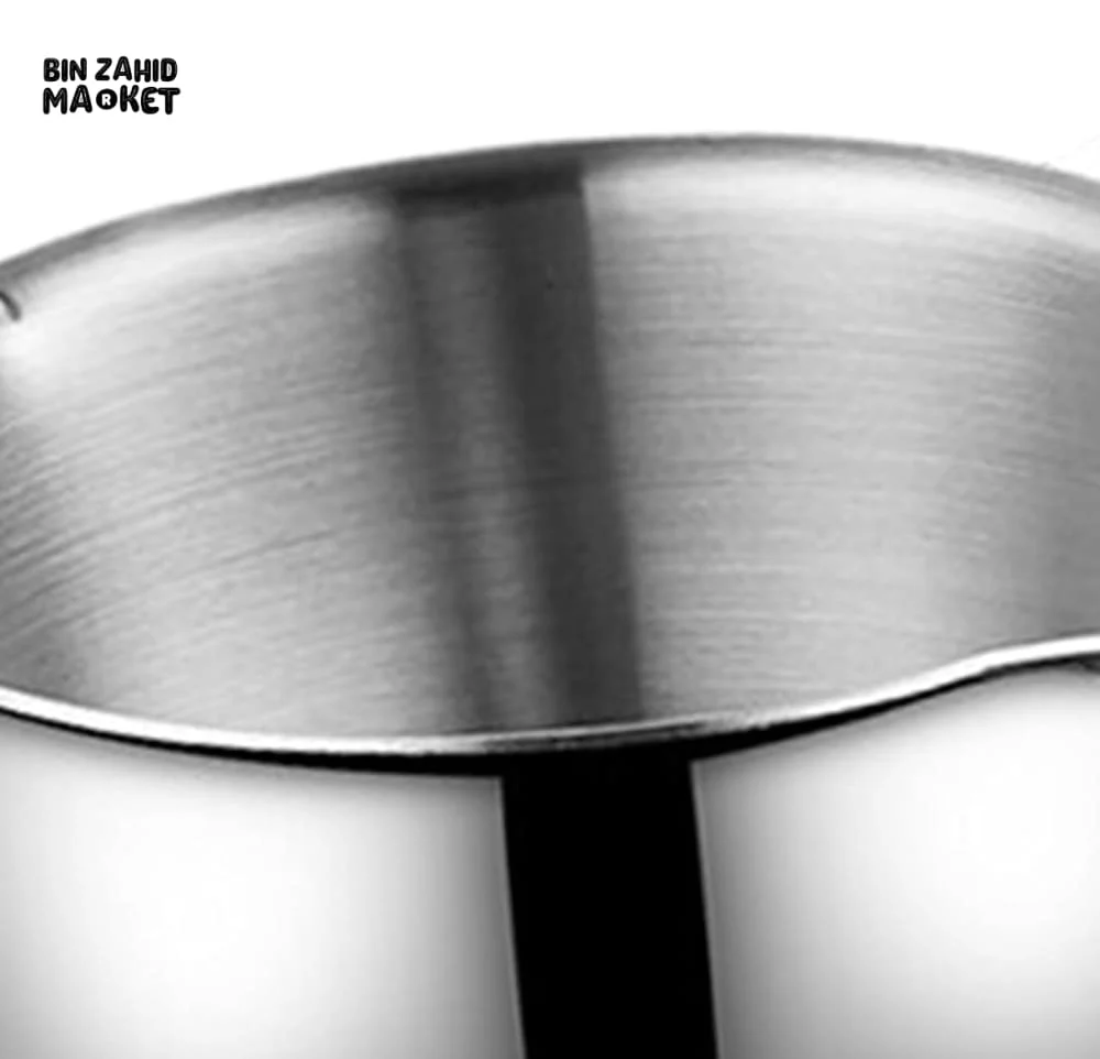 COMPACT STAINLESS STEEL SOUP WARMER – 300ML WITH LONG HANDLE - Image 6