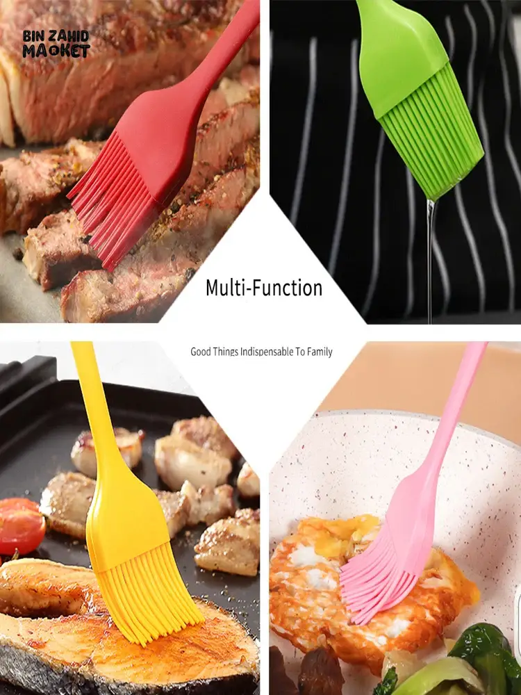 COOKING & GRILLING OIL BRUSH – HIGH-TEMP FOOD-SAFE SILICONE PASTRY BRUSH - Image 7