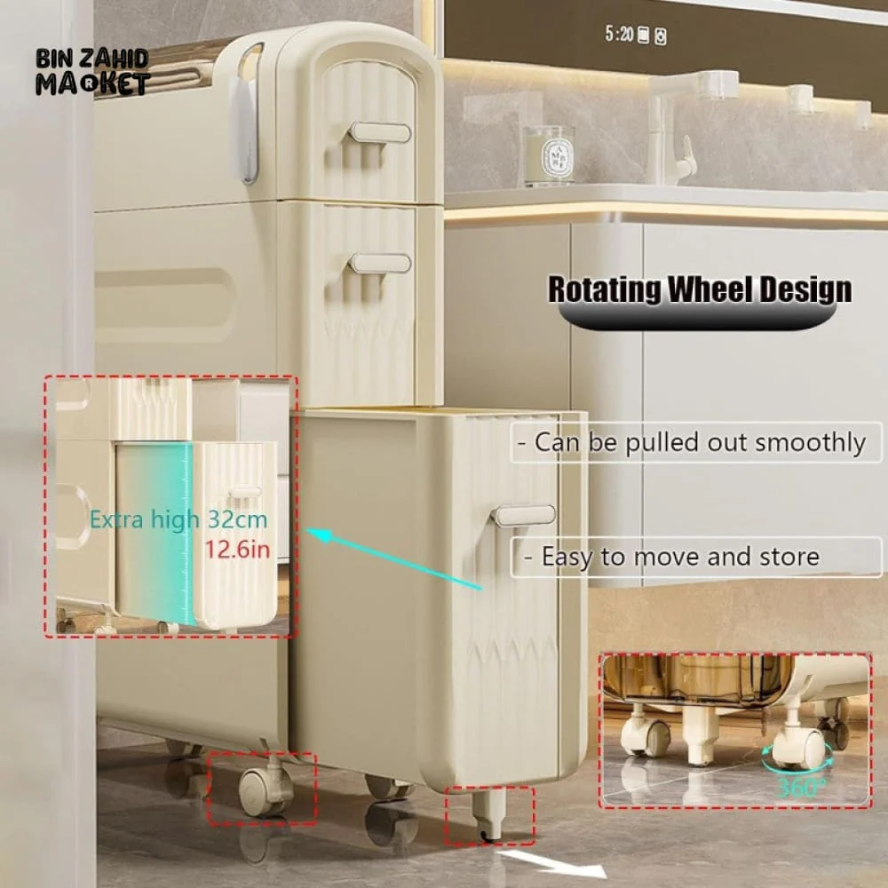 CORNER STORAGE CABINET CART - Image 4
