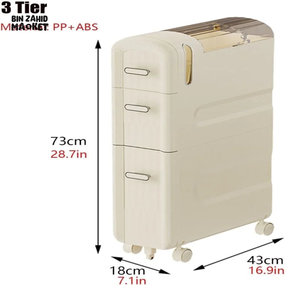 CORNER STORAGE CABINET CART - Image 5