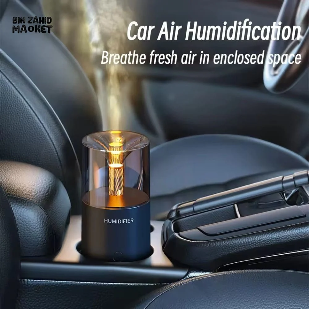 CREATIVE CANDLE LIGHT AROMATHERAPY DIFFUSER – TYPE-C USB ULTRASONIC COOL MIST HUMIDIFIER - Image 2