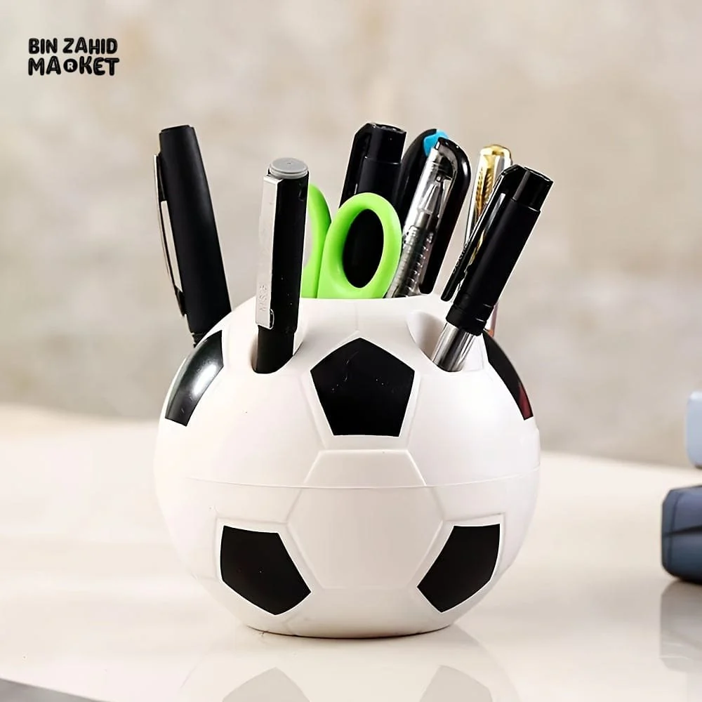 CREATIVE FOOTBALL DESK ORGANIZER – DURABLE PEN STAND FOR HOME SCHOOL OFFICE - Image 4
