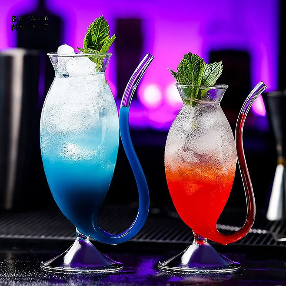 CREATIVE STRAW CUP HEAT-RESISTANT DRINKWARE FOR MILK JUICE & COLD BEVERAGES - Image 2