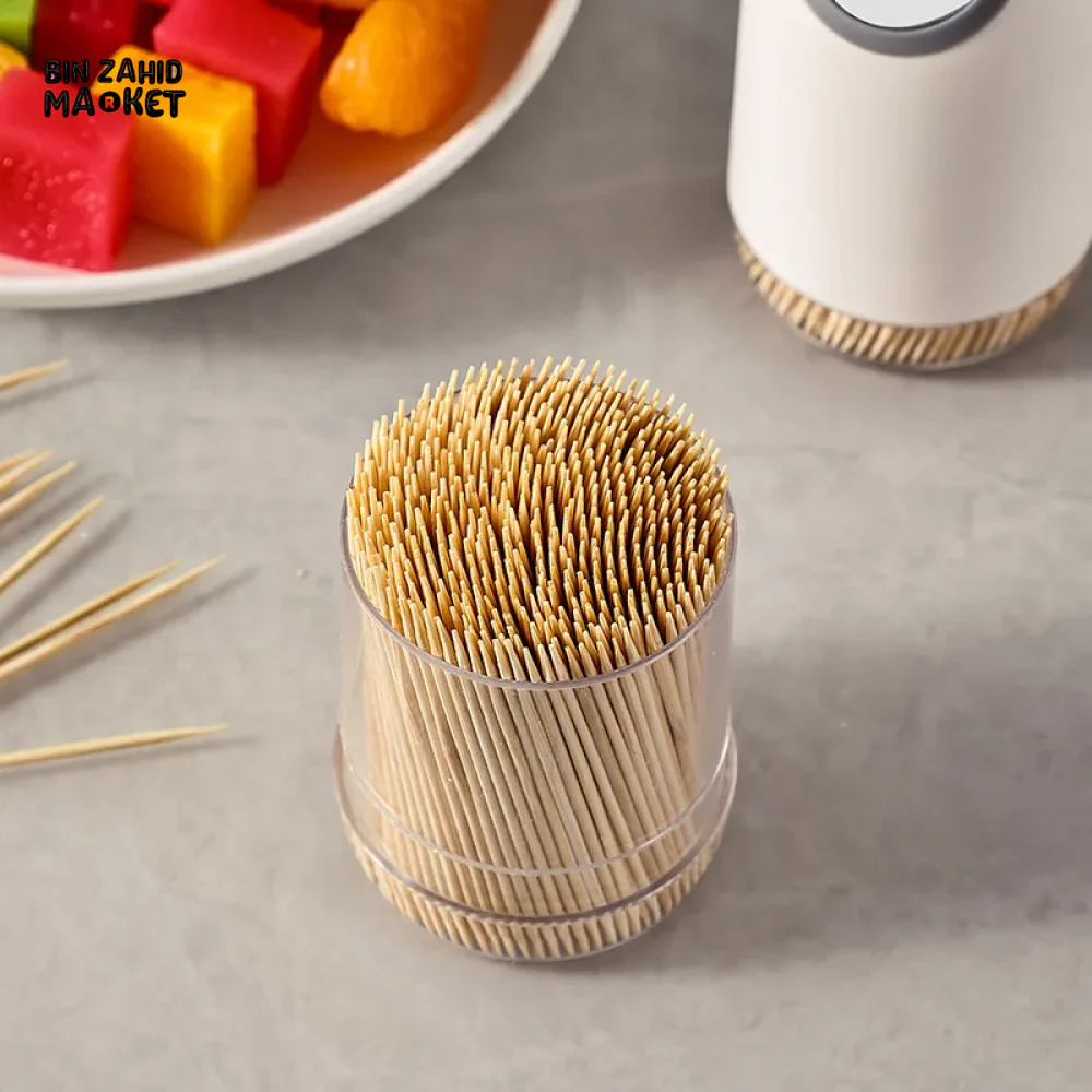 CREATIVE TOOTHPICK HOLDER – PLASTIC DISPENSER WITH SMALL MIRROR & STORAGE - Image 4