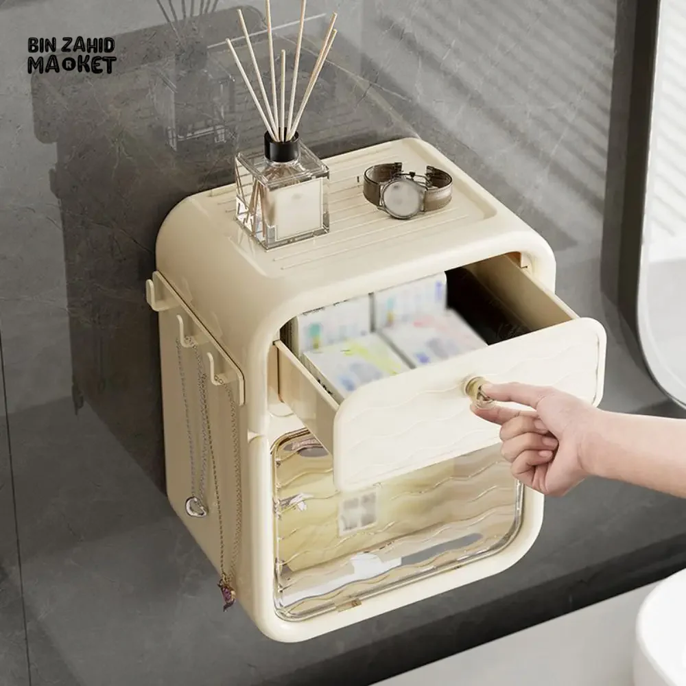 CREATIVE WALL-MOUNTED PAPER TOWEL HOLDER STURDY PLASTIC NAPKIN DISPENSER FOR KITCHEN & BATHROOM - Image 6