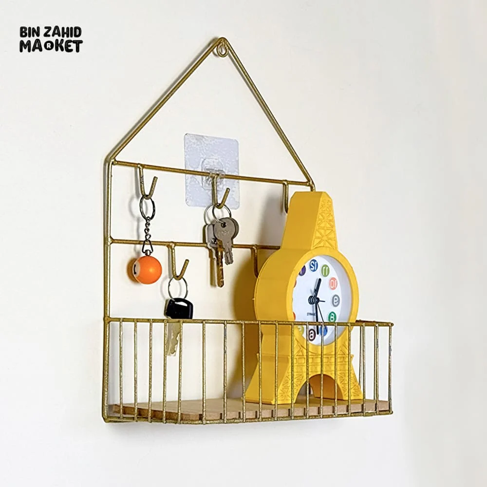 CREATIVE WALL-MOUNTED SHELF - HOOKS - Image 3