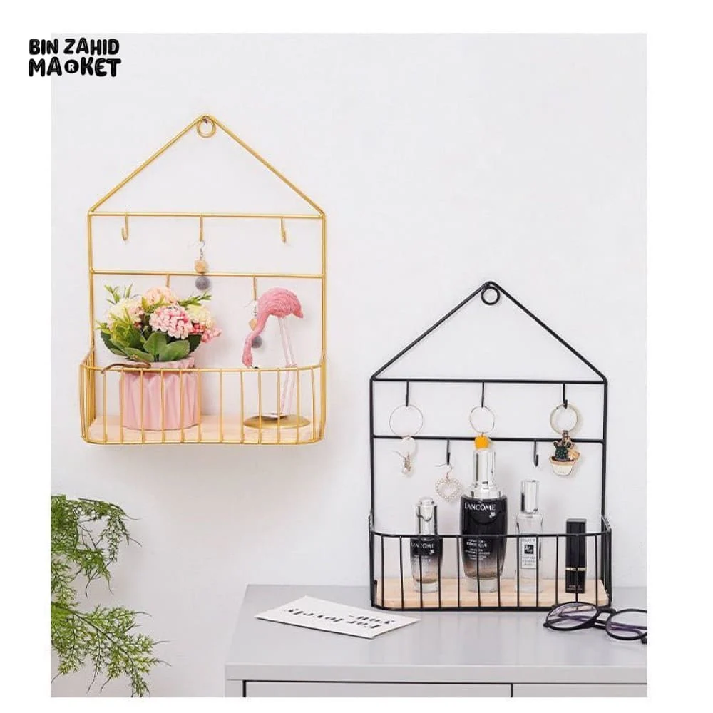 CREATIVE WALL-MOUNTED SHELF - HOOKS - Image 7