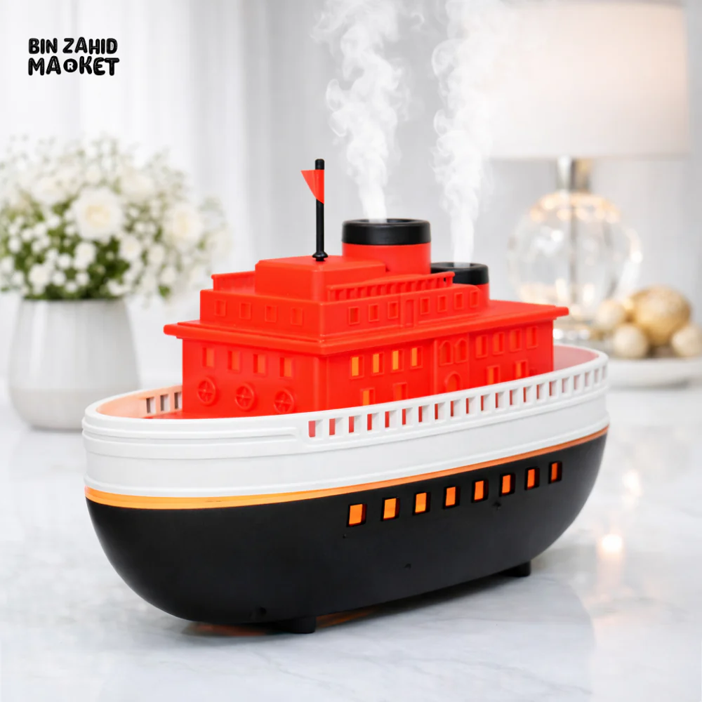 CRUISE SHIP MODEL ULTRASONIC HUMIDIFIER – ESSENTIAL OIL DIFFUSER WITH LED NIGHT LIGHT - Image 6