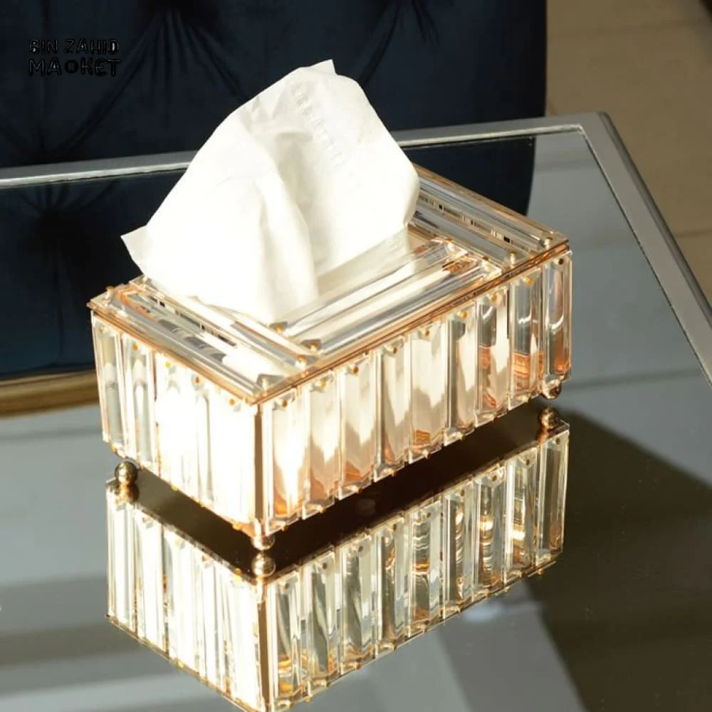 CRYSTAL GLASS TISSUE BOX - Image 5