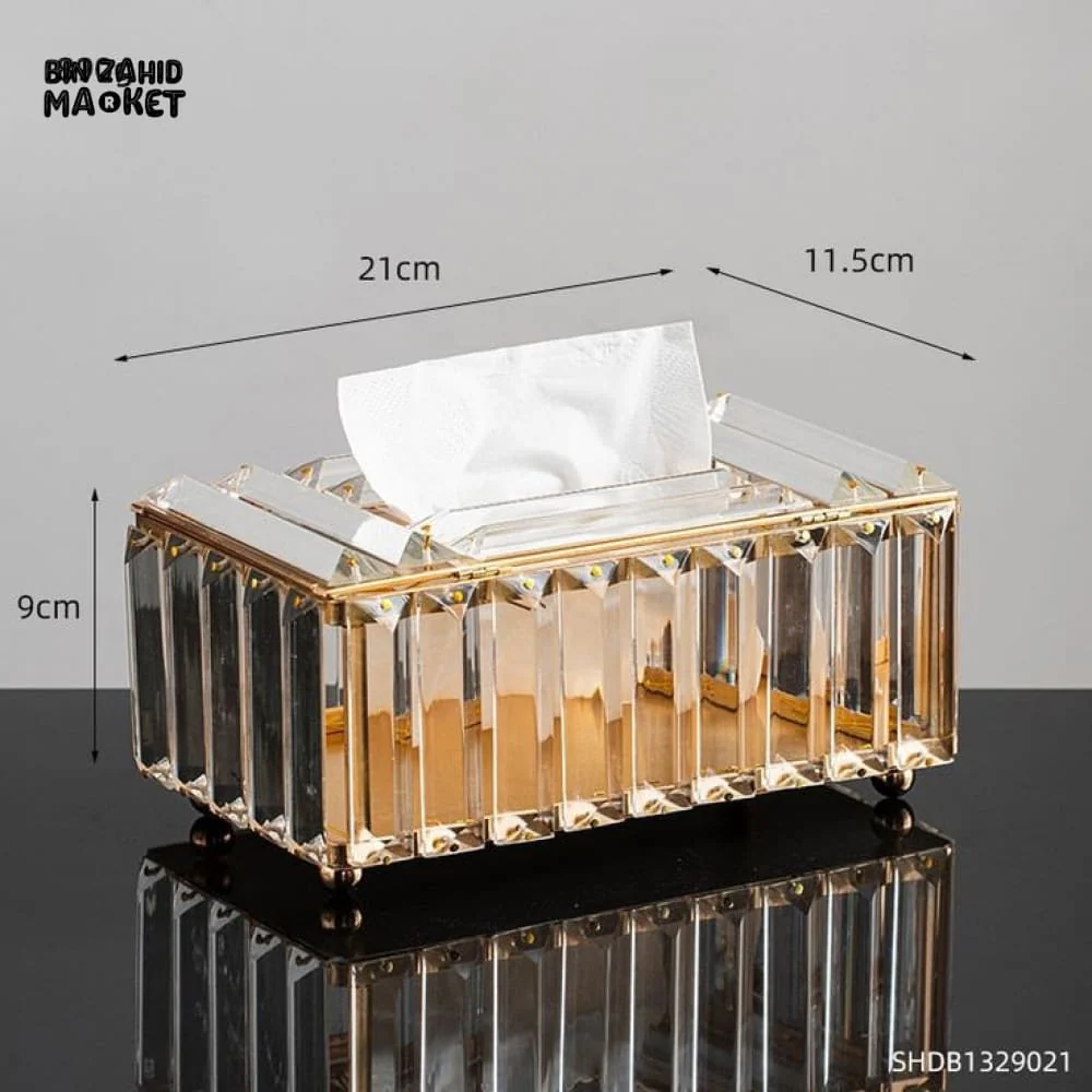 CRYSTAL GLASS TISSUE BOX - Image 7