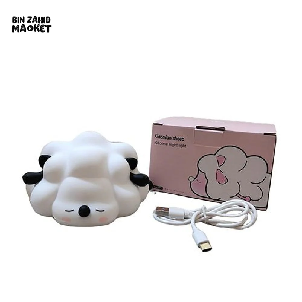 CUTE SILICONE LED NIGHT LIGHT USB RECHARGEABLE TOUCH CONTROL - SHEEP - Image 6