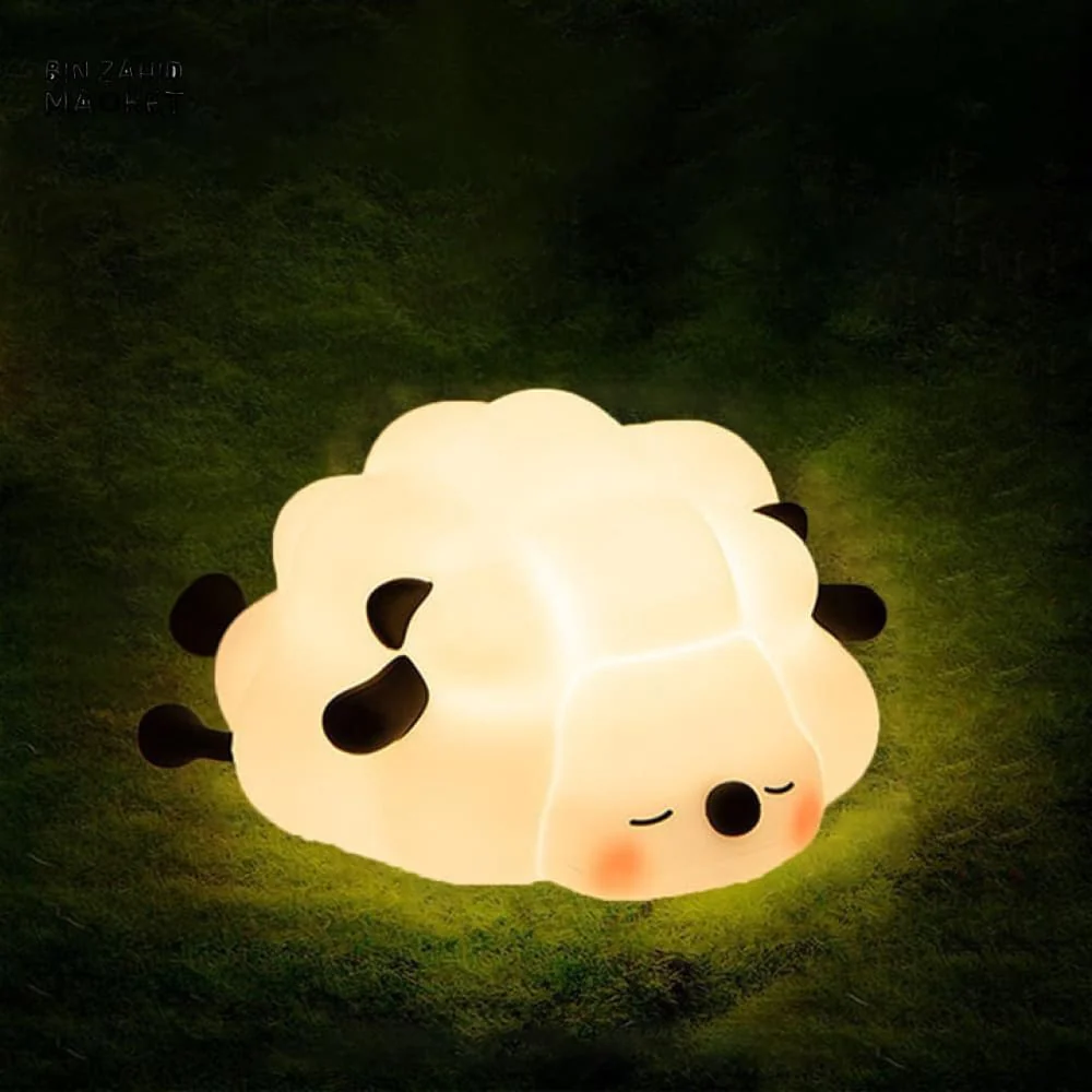 CUTE SILICONE LED NIGHT LIGHT USB RECHARGEABLE TOUCH CONTROL - SHEEP - Image 9
