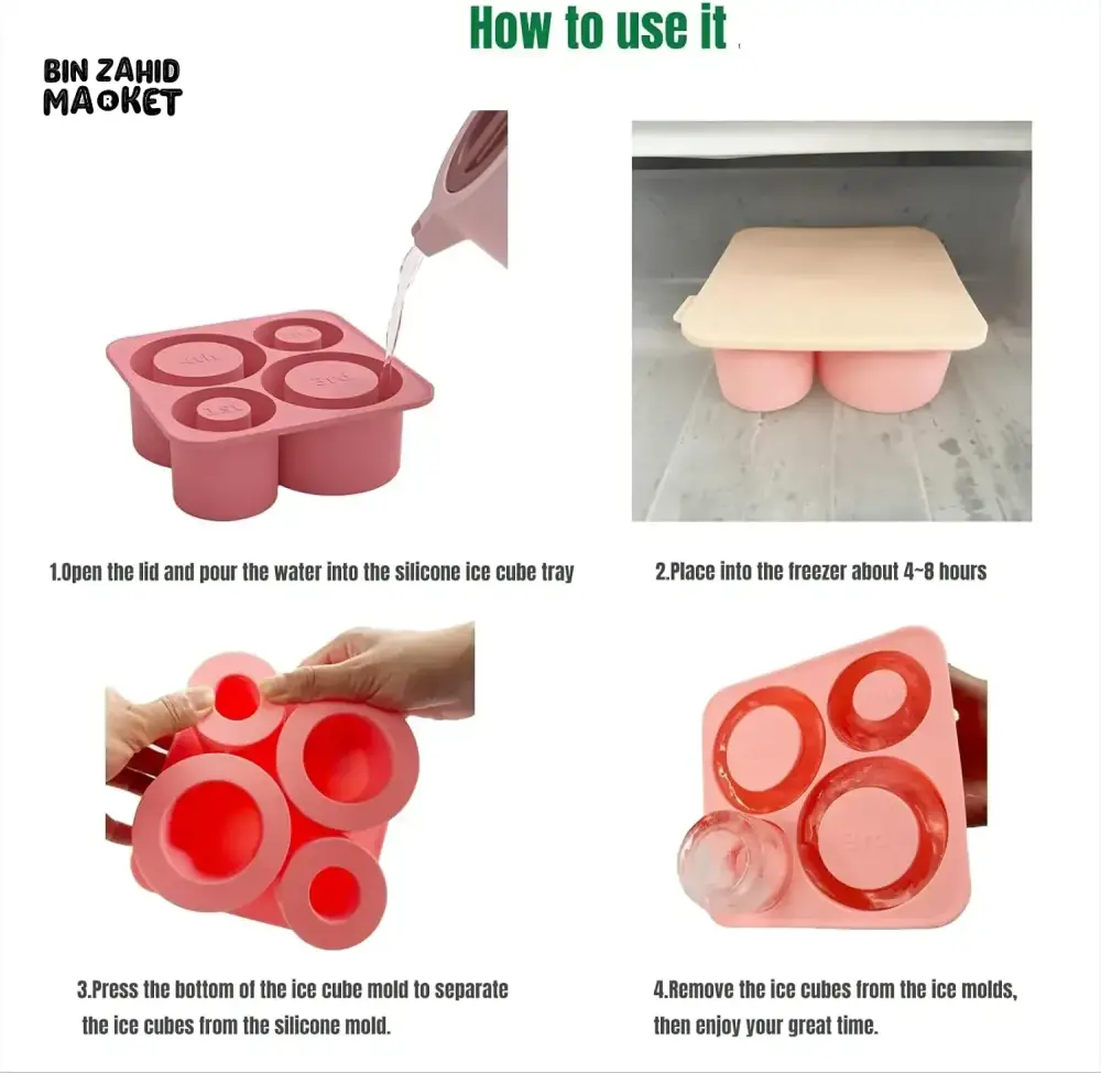 CYLINDER ICE CUBE TRAY MOLD FOR STANLEY CUP – SILICONE ICE MAKER WITH LID  FOR 20OZ 30OZ 40OZ - Image 4