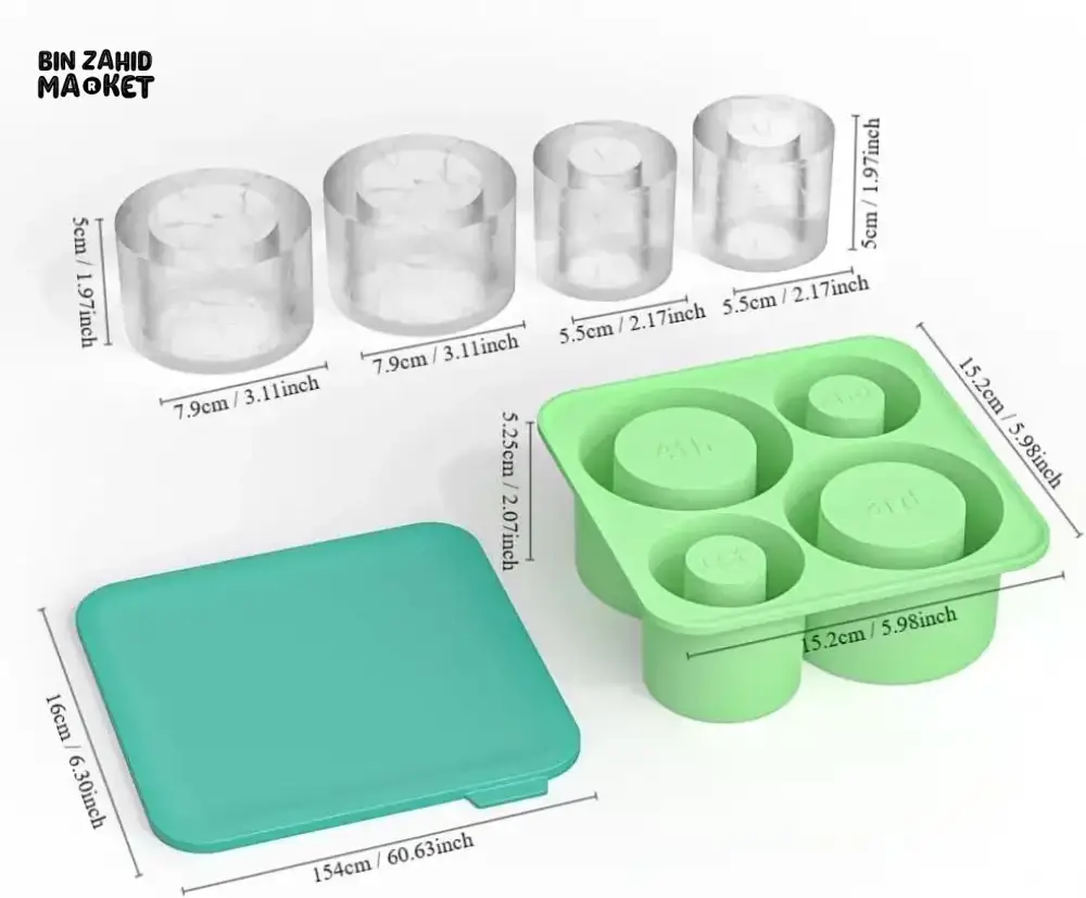 CYLINDER ICE CUBE TRAY MOLD FOR STANLEY CUP – SILICONE ICE MAKER WITH LID  FOR 20OZ 30OZ 40OZ - Image 7
