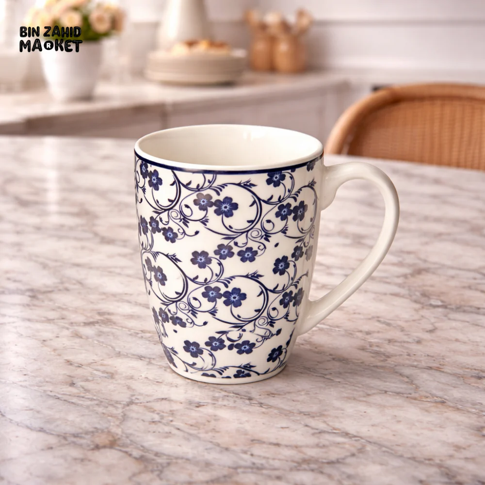 DANNY HOME 400ML FLORAL PORCELAIN COFFEE MUG -2011#-1