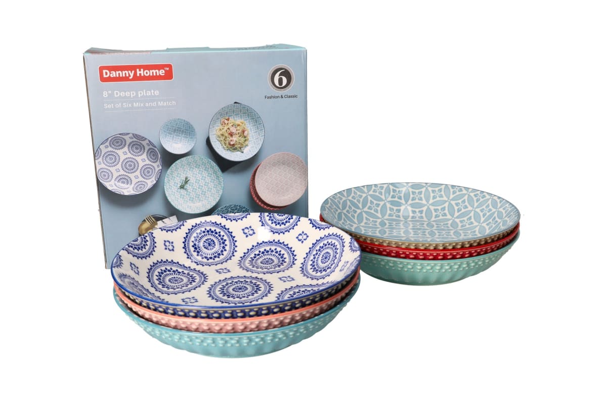 DANNY HOME 6 PIECE PORCELAIN PLATE SET 20.4 -80FGTP - Image 2
