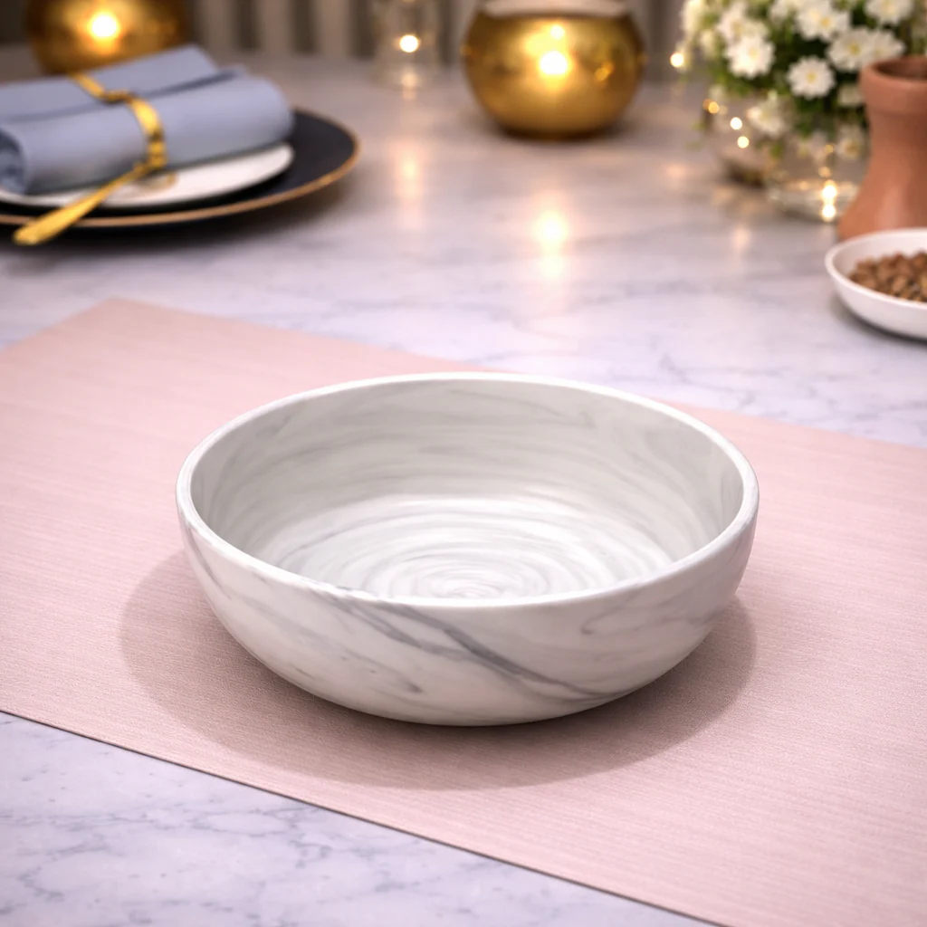 DANNY HOME MARBLE SWIRL CERAMIC BOWL 11.5CM -45DLW-3012