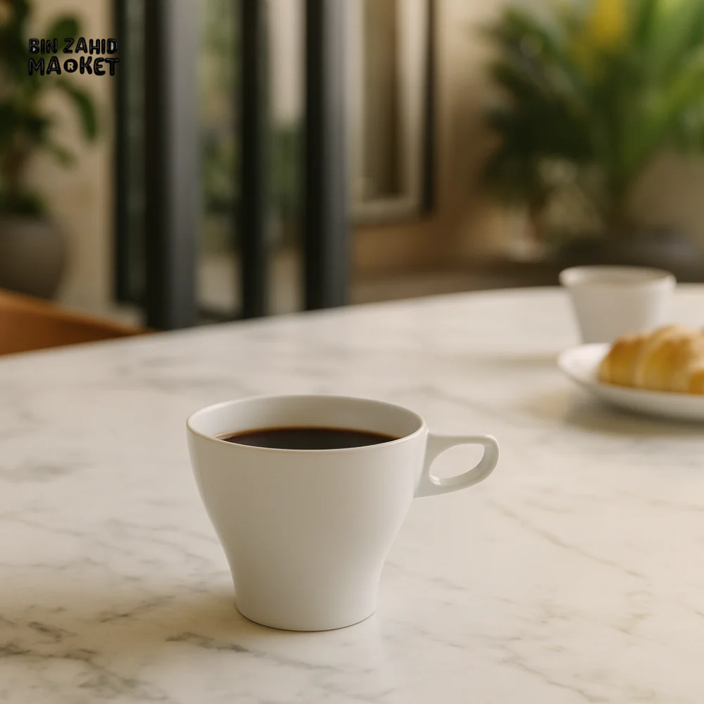 DANNY HOME WHITE CERAMIC COFFEE CUP WM-01