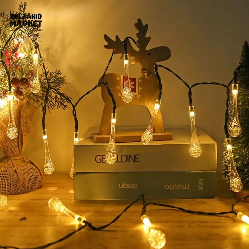 DECORA GOLDEN LED STRING LIGHTS WARM GLOW ISLAMIC HOME DECOR - WATER STRINGS